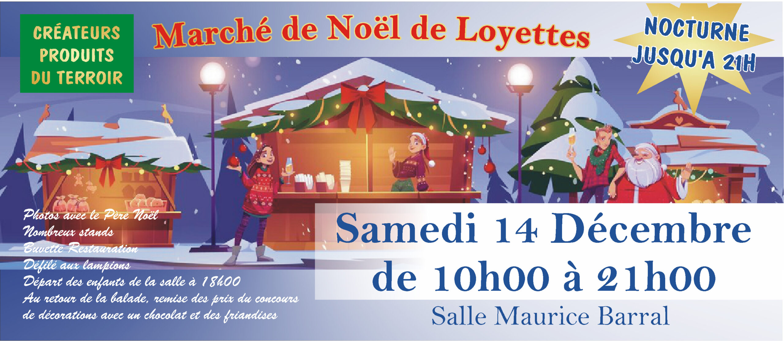 🎄 ☃️Marché de Noël 🎅 10h00 - 21h00 ❄️🎁