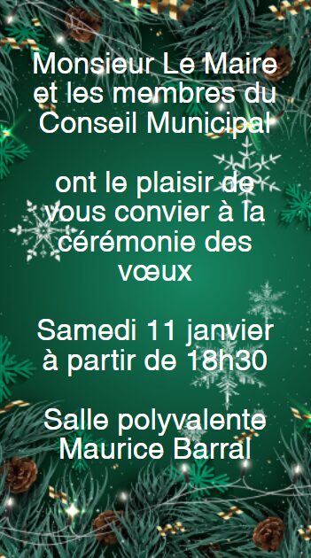 VOEUX À LA POPULATION
