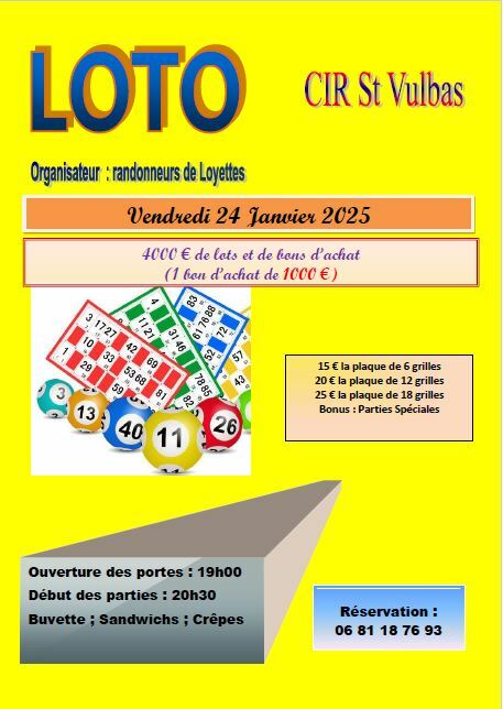 LOTO DES RANDONNEURS