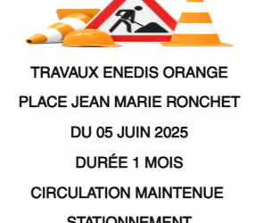 🚧 TRAVAUX PLACE JEAN MARIE RONCHET ⛔
