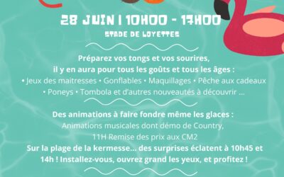🌴 KERMESSE DES ÉCOLES ÉDITION PLAGE 🌞