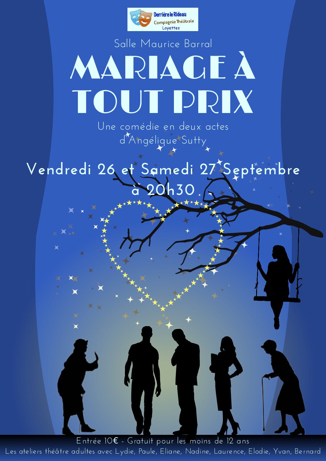 🎭 SOIRÉE THÉÂTRE – MARIAGE À TOUT PRIX 💙