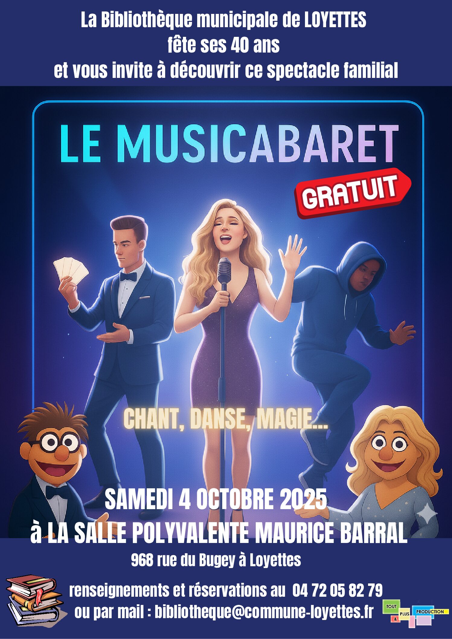 🎂 MUSICABARET DES 40 ANS DE LA BIBLIOTHÈQUE 🎂