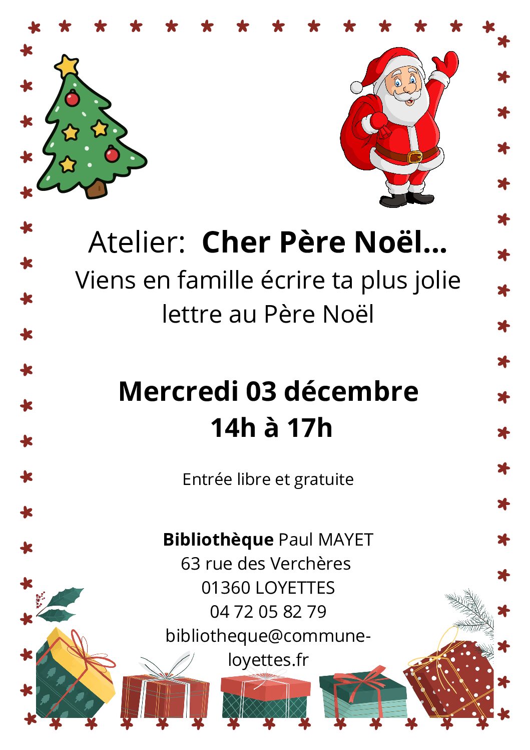 🖋️ ATELIER CHERE PÈRE NOËL 🎅
