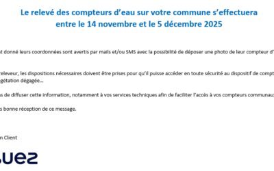 💧 RELEVÉ DE VOTRE COMPTEUR D’EAU PAR SUEZ 💧