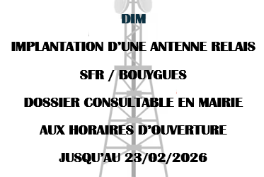 📶DOSSIER IMPLANTATION DIM POUR UNE ANTENNE RELAIS🗼
