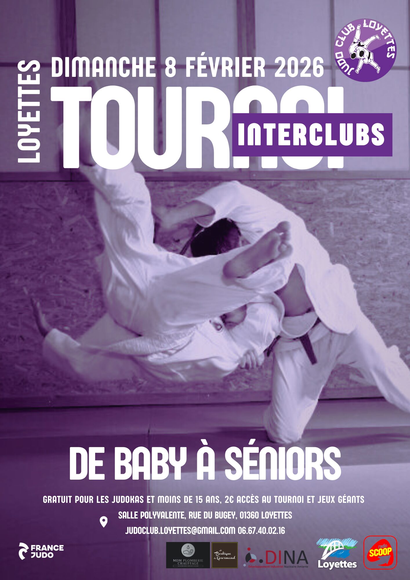 🥋 TOURNOI DE JUDO 🥋