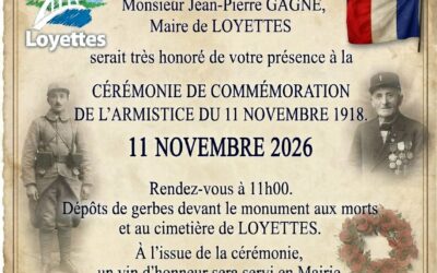 🕊️ COMMÉMORATION ARMISTICE 1918 🪖