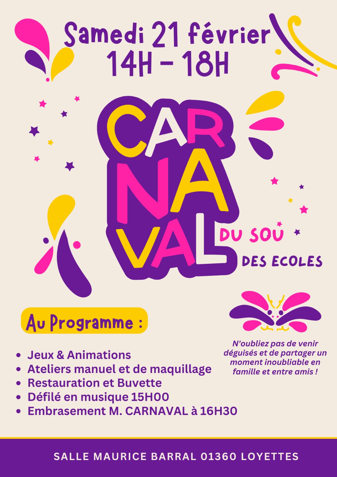 🦹 CARNAVAL DU SOU DES ÉCOLES 👸🏻