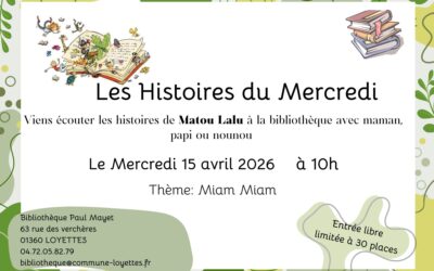📚 LES HISTOIRES DU MERCREDI 📖