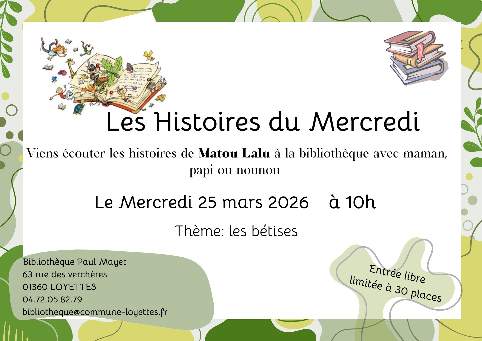 📚 LES HISTOIRES DU MERCREDI 📖