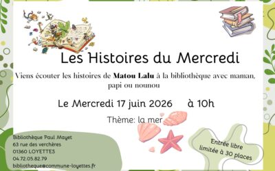 🧜‍♀️ LES HISTOIRES DU MERCREDI 🦀