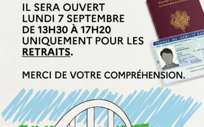 🪪 FERMETURE EXCEPTIONNELLE DU SERVICE PASSEPORTS CARTES D’IDENTITÉ ❌