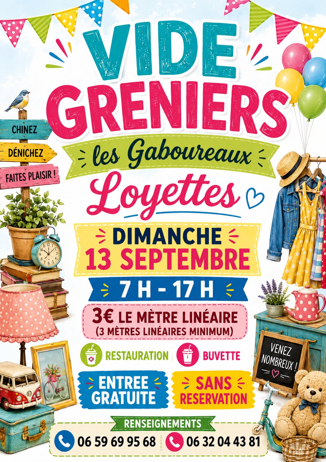 👛 VIDE GRENIER DES GABOUREAUX 🛍️