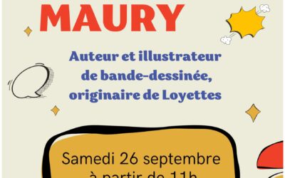 📖 LA BIBLIOTHÈQUE DE LOYETTES ACCUEILLE AURELIEN MAURY AUTEUR ET ILLUSTRATEUR DE BD ! ✍️