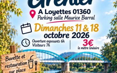 🎉🛍️ FEU D&rsquo;ARTIFICE ET GRANDS VIDE-GRENIERS À LOYETTES ! 🛍️🎉